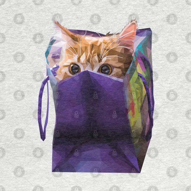 Cat in bag by Renasingsasong